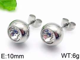 Stainless Steel Stone&Crystal Earring