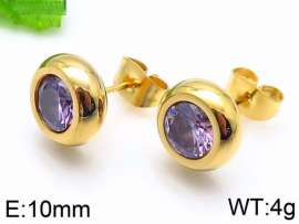 Stainless Steel Stone&Crystal Earring