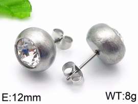 Stainless Steel Stone&Crystal Earring