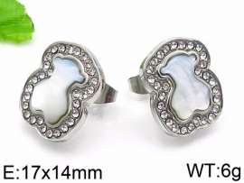 Stainless Steel Stone&Crystal Earring