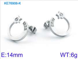 Stainless Steel Stone&Crystal Earring