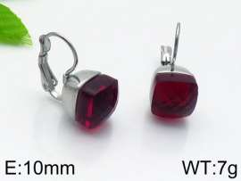 Stainless Steel Stone&Crystal Earring
