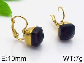 Stainless Steel Stone&Crystal Earring