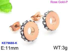 Stainless Steel Stone&Crystal Earring
