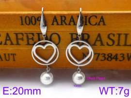 SS Shell Pearl Earrings