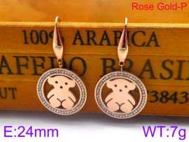 Stainless Steel Stone&Crystal Earring