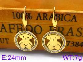 Stainless Steel Stone&Crystal Earring