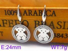 Stainless Steel Stone&Crystal Earring