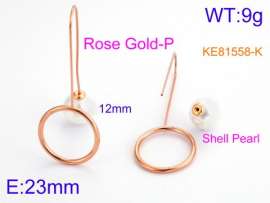 SS Rose Gold-Plating Earring