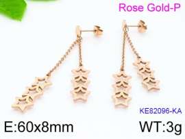 SS Rose Gold-Plating Earring