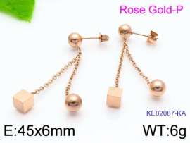 SS Rose Gold-Plating Earring
