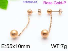 SS Rose Gold-Plating Earring