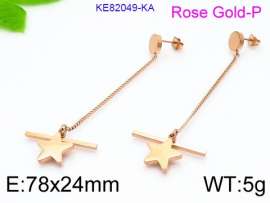 SS Rose Gold-Plating Earring