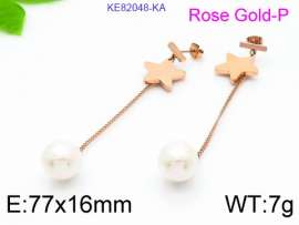 SS Rose Gold-Plating Earring