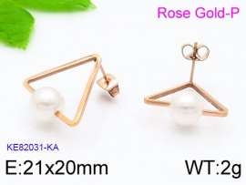 SS Rose Gold-Plating Earring