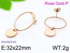 SS Rose Gold-Plating Earring