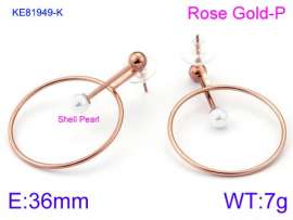 SS Rose Gold-Plating Earring