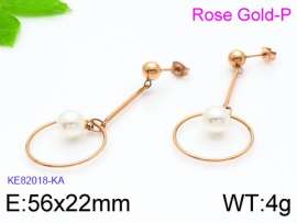 SS Rose Gold-Plating Earring