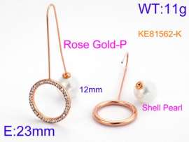Stainless Steel Stone&Crystal Earring