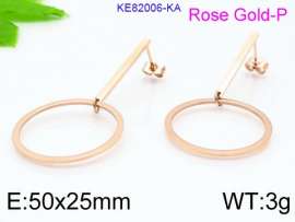 SS Rose Gold-Plating Earring
