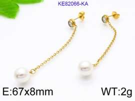 Stainless Steel Stone&Crystal Earring