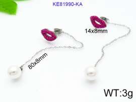 Stainless Steel Stone&Crystal Earring