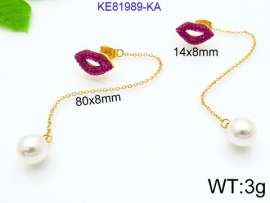 Stainless Steel Stone&Crystal Earring