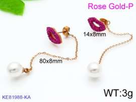 Stainless Steel Stone&Crystal Earring