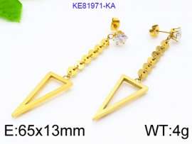 Stainless Steel Stone&Crystal Earring
