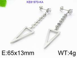 Stainless Steel Stone&Crystal Earring