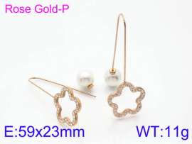 Stainless Steel Stone&Crystal Earring