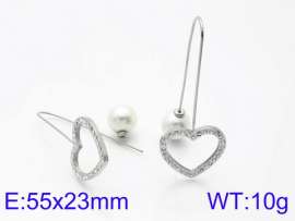 Stainless Steel Stone&Crystal Earring