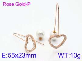 Stainless Steel Stone&Crystal Earring