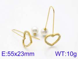 Stainless Steel Stone&Crystal Earring