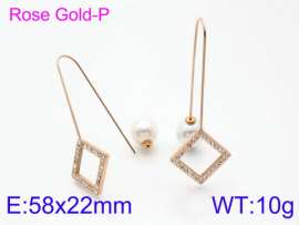 Stainless Steel Stone&Crystal Earring
