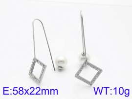 Stainless Steel Stone&Crystal Earring