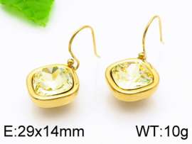 Stainless Steel Stone&Crystal Earring