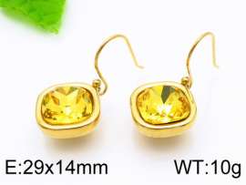 Stainless Steel Stone&Crystal Earring
