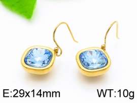 Stainless Steel Stone&Crystal Earring