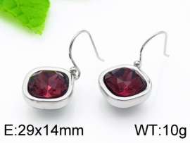 Stainless Steel Stone&Crystal Earring