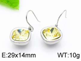 Stainless Steel Stone&Crystal Earring