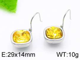 Stainless Steel Stone&Crystal Earring