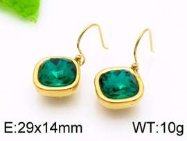 Stainless Steel Stone&Crystal Earring
