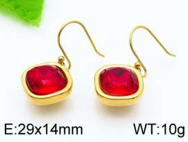 Stainless Steel Stone&Crystal Earring