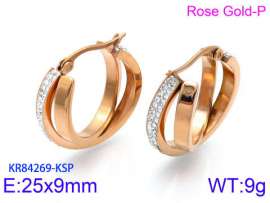 Stainless Steel Stone&Crystal Earring