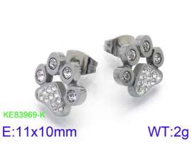 Stainless Steel Stone&Crystal Earring