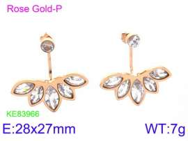 Stainless Steel Stone&Crystal Earring