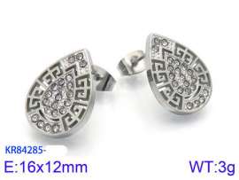 Stainless Steel Stone&Crystal Earring