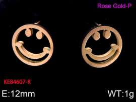SS Rose Gold-Plating Earring