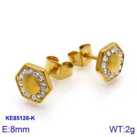 Stainless Steel Stone&Crystal Earring